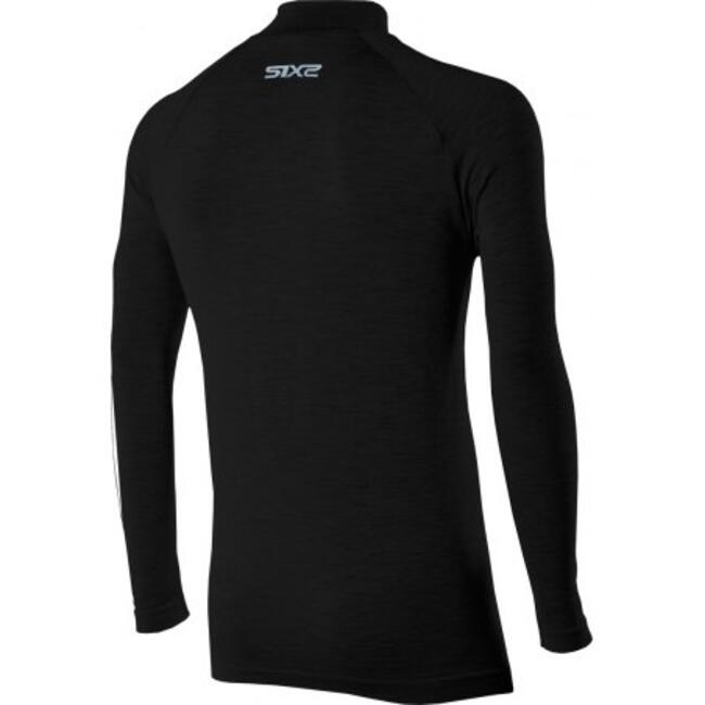 Maglia Termica Moto Wool Black Six2 Unisex